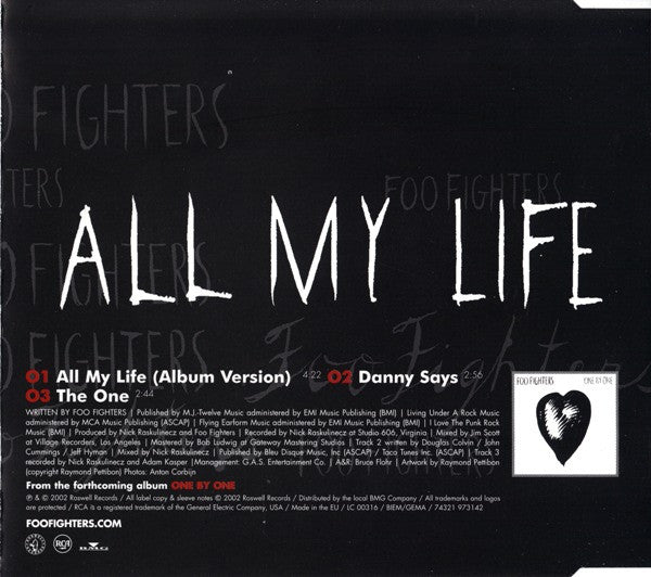 Foo Fighters : All My Life (CD, Single)