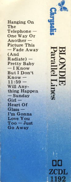 Blondie : Parallel Lines (Cass, Album)