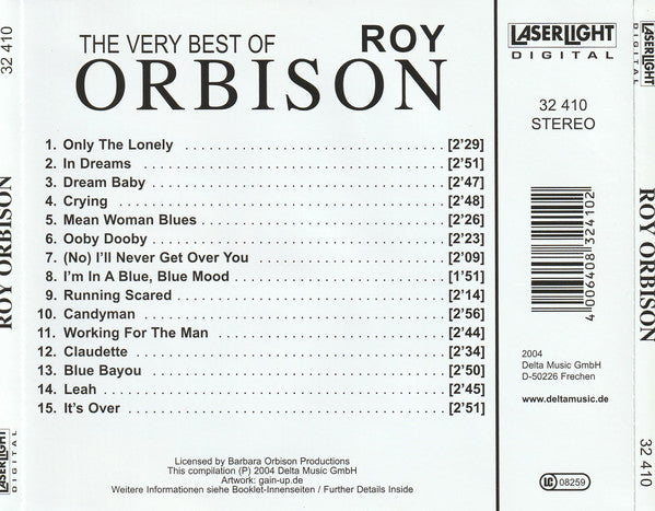 Roy Orbison : The Very Best Of Roy Orbison Only The Lonely (CD, Comp)