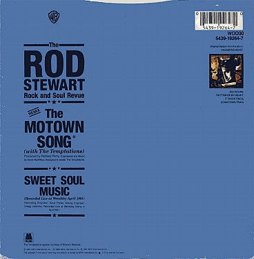 The Rod Stewart Rock And Soul Revue*  With The Temptations : The Motown Song (7", Single)