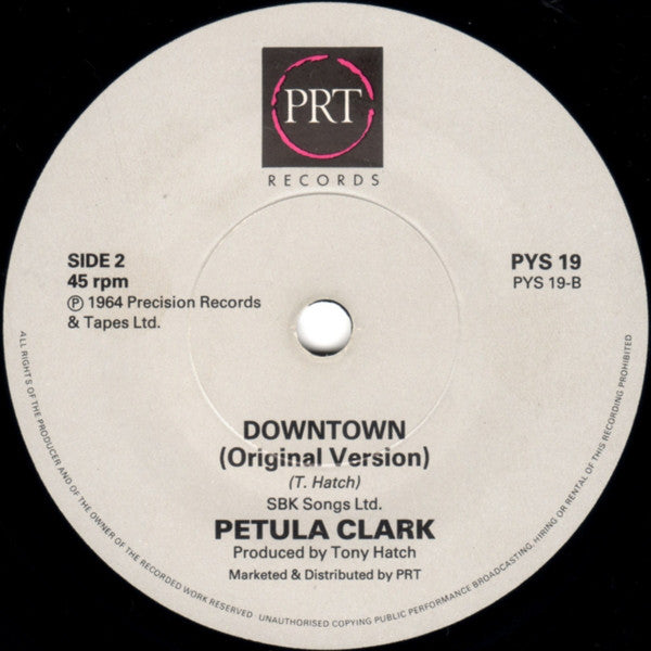 Petula Clark : Downtown '88 (7", Single)