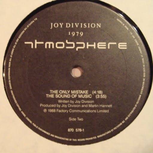 Joy Division : Atmosphere (12", Single)