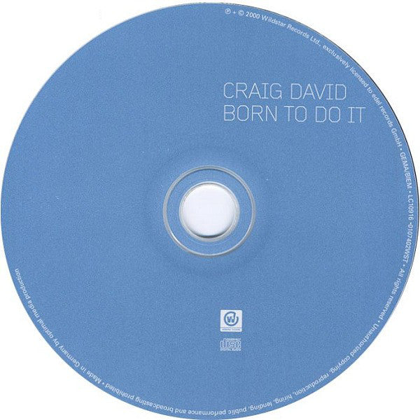 Craig David : Born To Do It (CD, Album)