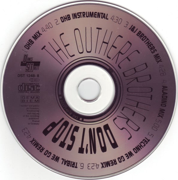 The Outhere Brothers : Don't Stop (CD, Maxi)