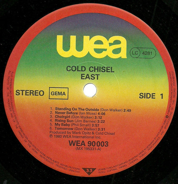 Cold Chisel : East (LP, Album)