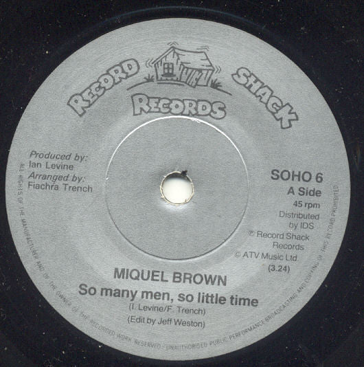 Miquel Brown : So Many Men - So Little Time (7")