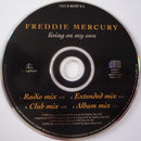 Freddie Mercury : Living On My Own (CD, Single)