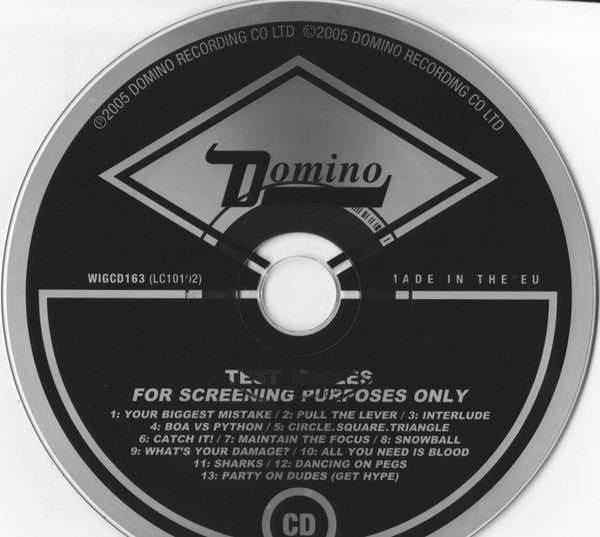 Test Icicles : For Screening Purposes Only (CD, Album)