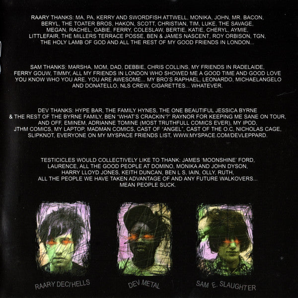 Test Icicles : For Screening Purposes Only (CD, Album)