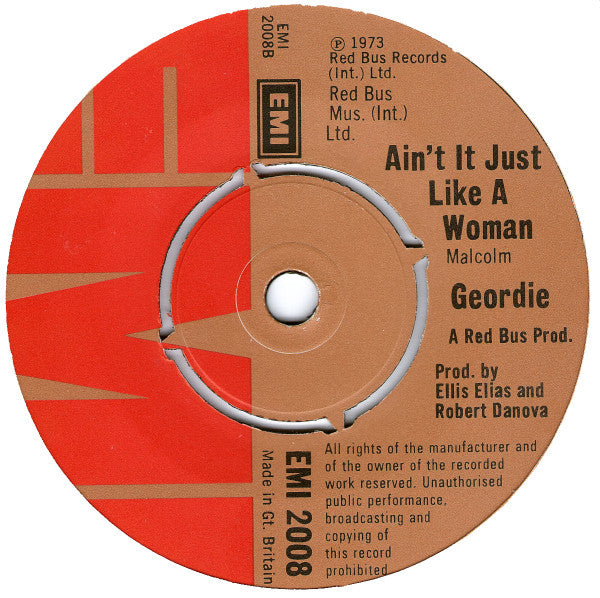 Geordie : All Because Of You (7", Single)