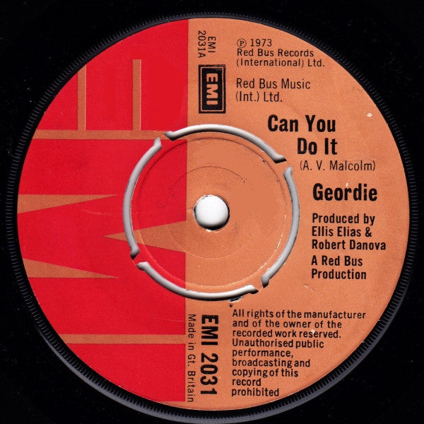 Geordie : Can You Do It (7", Single)