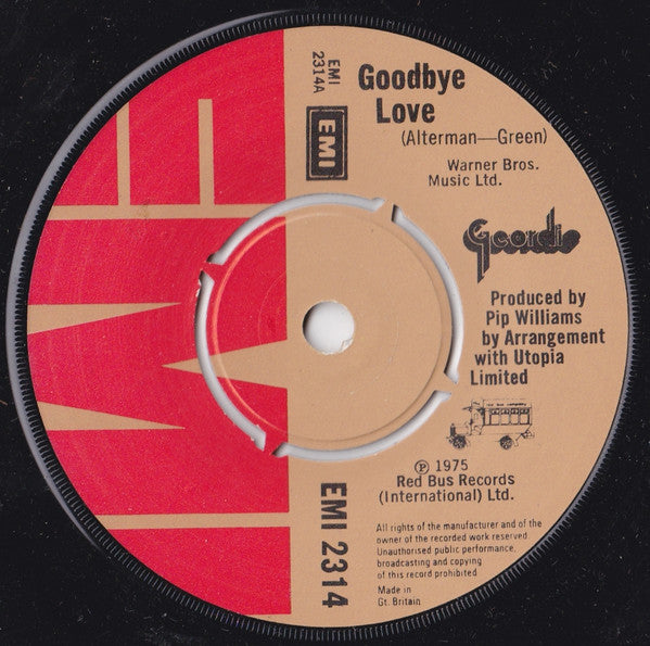 Geordie : Goodbye Love (7", Single)