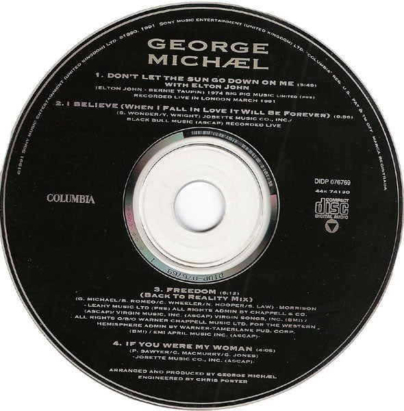 George Michael / Elton John : Don't Let The Sun Go Down On Me (CD, Single)