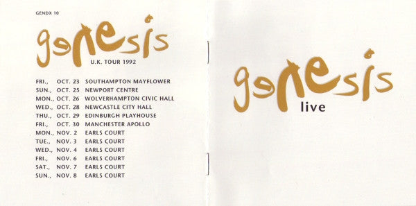 Genesis : Invisible Touch (Live) (CD, Single + Box, Ltd, Num)