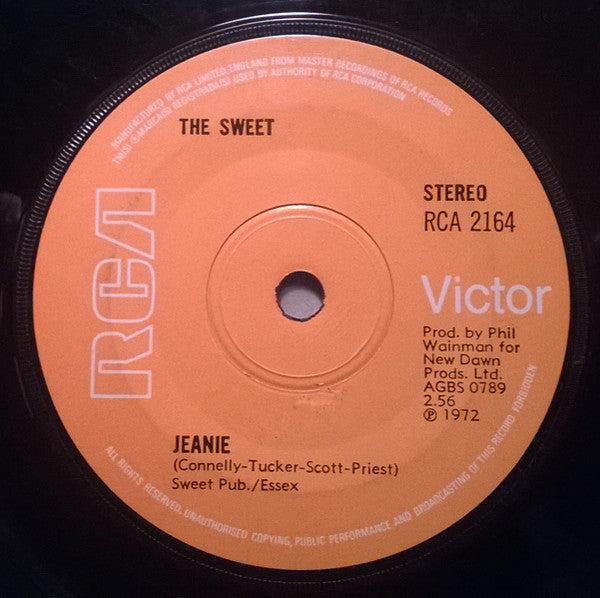 The Sweet : Poppa Joe (7", Single, Sol)