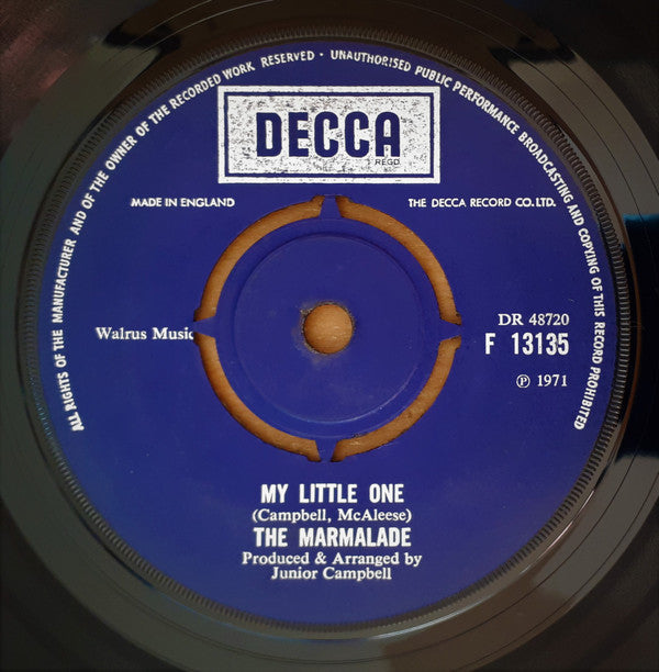 The Marmalade : My Little One / Is Your Life Your Own? (7", Single)