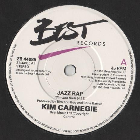 Kim Carnegie : Jazz Rap (7")