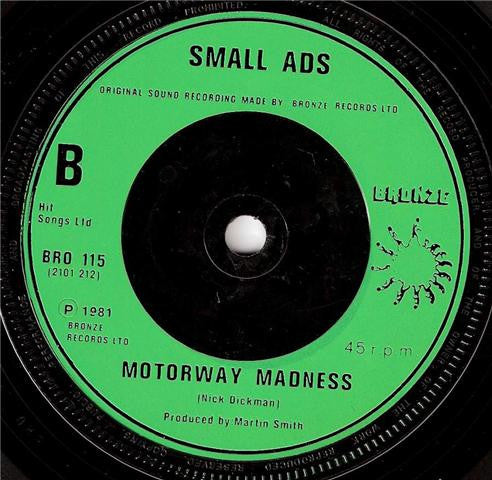 Small Ads : Small Ads (7", Single)