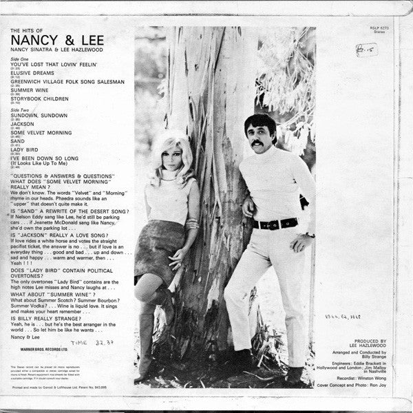 Nancy Sinatra & Lee Hazlewood : Nancy & Lee (LP, Album, RE, Fli)