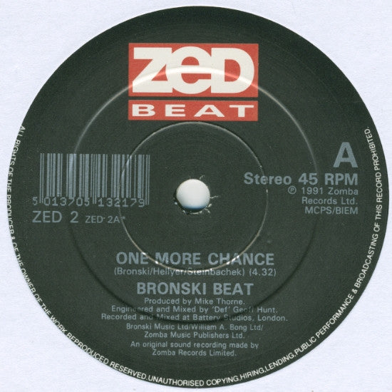 Bronski Beat : One More Chance (7")