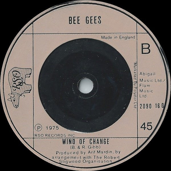 Bee Gees : Jive Talkin' (7", Single, Sol)