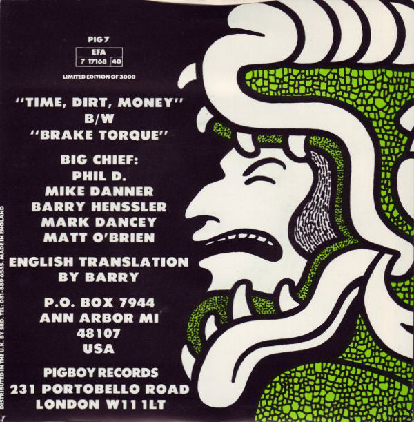 Big Chief : Time, Dirt, Money (7", Single, Ltd)