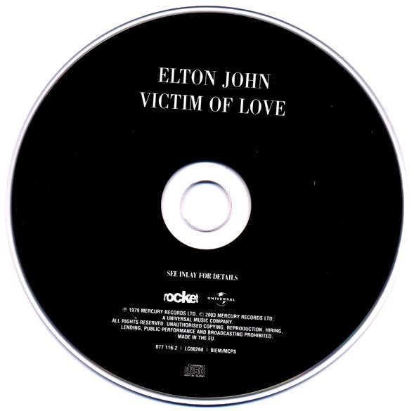 Elton John : Victim Of Love (CD, Album, RM)