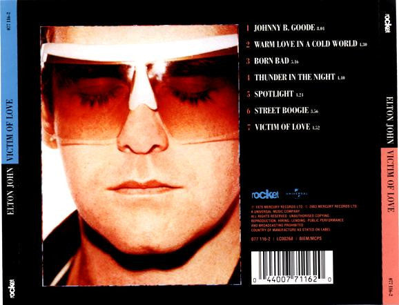 Elton John : Victim Of Love (CD, Album, RM)