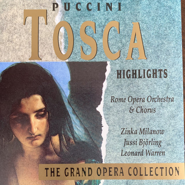 Giacomo Puccini, Orchestra Del Teatro Dell'Opera Di Roma & Coro Del Teatro Dell'Opera Di Roma, Zinka Milanov, Jussi Björling, Leonard Warren : Tosca, Highlights (CD, Comp, RE)