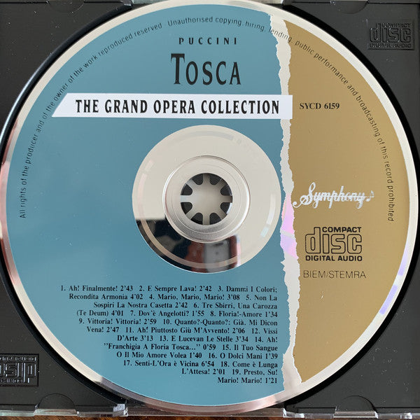 Giacomo Puccini, Orchestra Del Teatro Dell'Opera Di Roma & Coro Del Teatro Dell'Opera Di Roma, Zinka Milanov, Jussi Björling, Leonard Warren : Tosca, Highlights (CD, Comp, RE)