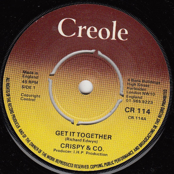 Krispie And Company : Get It Together (7")