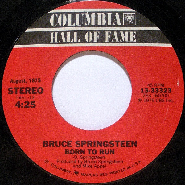 Bruce Springsteen : Born To Run / Spirit In The Night (7")