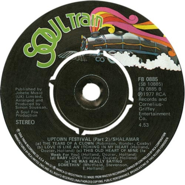 Shalamar : Uptown Festival (7", Single)