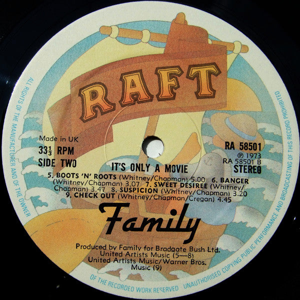 Family (6) : It's Only A Movie (LP, Album)