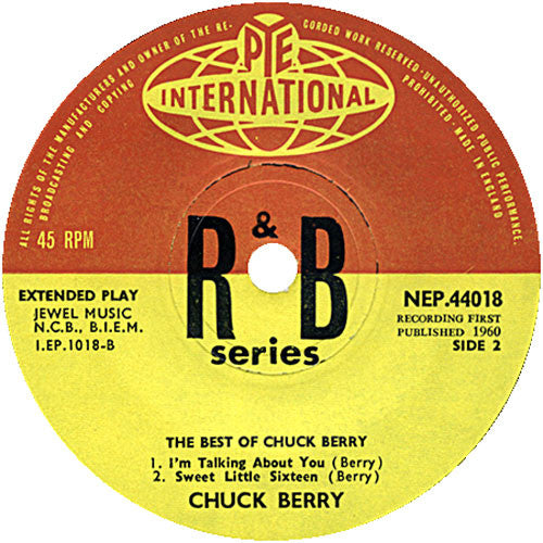 Chuck Berry : The Best Of Chuck Berry (7", EP, Mono)