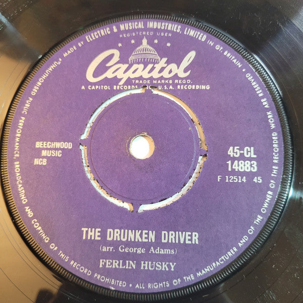 Ferlin Husky : Slow Down Brother (7", Single, Mono)