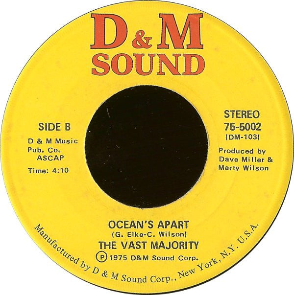 The Vast Majority : Love For Sale / Ocean's Apart (7")