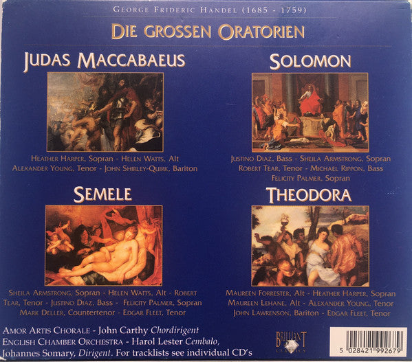 Handel* : Die Grossen Oratorien: Judas Maccabaeus-Solomon-Semele-Theodora (8xCD, RE, Box)