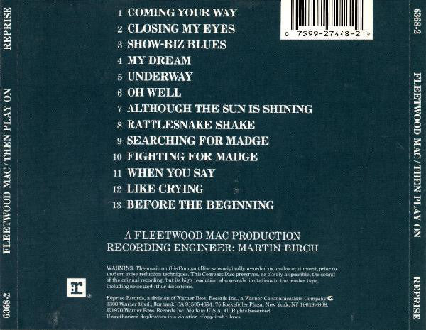 Fleetwood Mac : Then Play On (CD, Album, RE)