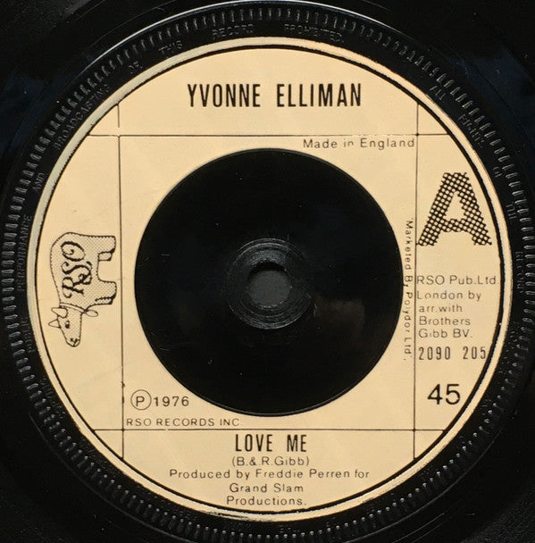 Yvonne Elliman : Love Me (7", Single)