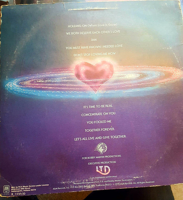 L.T.D. : Togetherness (LP, Album, Club, R 1)