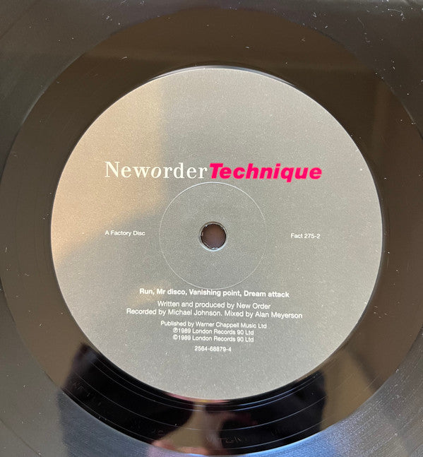 New Order : Technique (LP, Album, RE, 180)