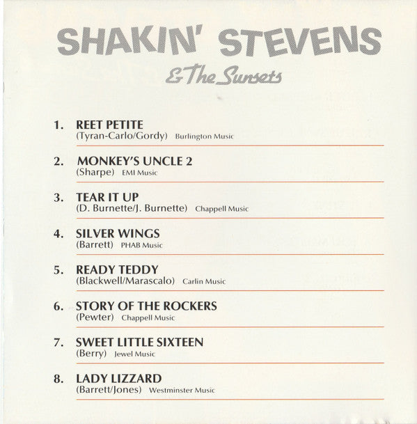 Shakin' Stevens And The Sunsets : 16 Rock 'n' Roll Greats (CD, Comp, RM)