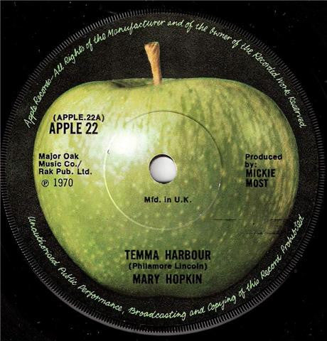 Mary Hopkin : Temma Harbour (7", Single, Sol)