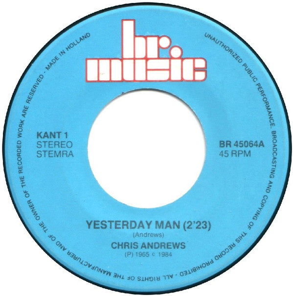 Chris Andrews (3) : Yesterday Man / Carole Ok (7", Single)