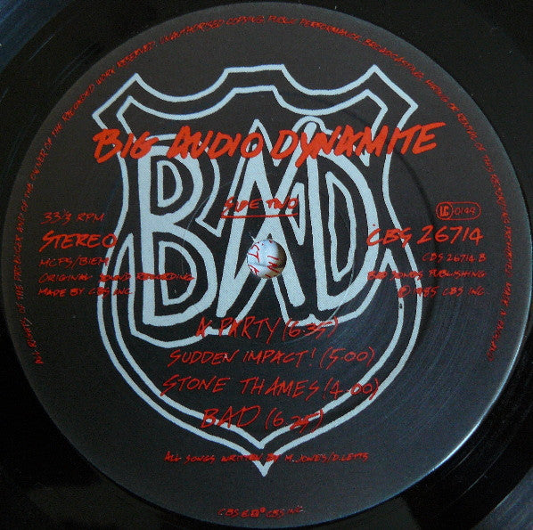Big Audio Dynamite : This Is Big Audio Dynamite (LP, Album)