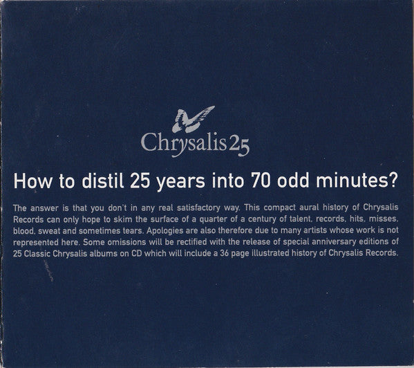 Various : Chrysalis 25 (Edited Highlights) (CD, Comp)