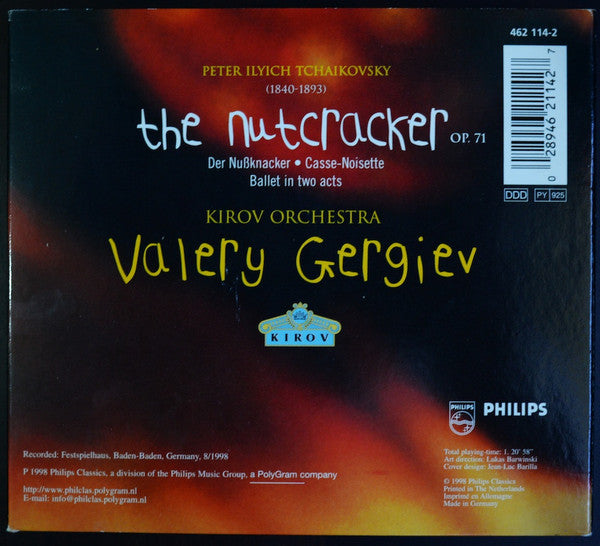 Pyotr Ilyich Tchaikovsky / Valery Gergiev, Kirov Orchestra : The Nutcracker (CD, Album, Dig)