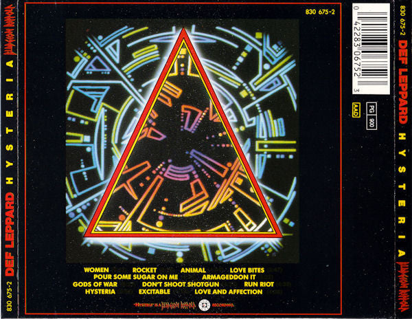 Def Leppard : Hysteria (CD, Album, RE)