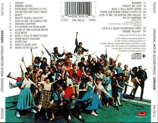 Various : Grease (The Original Soundtrack From The Motion Picture) (CD, Album, Enh, RE)